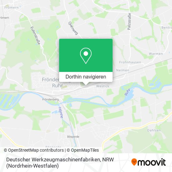Deutscher Werkzeugmaschinenfabriken Karte
