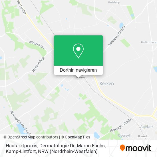 Hautarztpraxis, Dermatologie Dr. Marco Fuchs, Kamp-Lintfort Karte