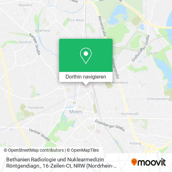 Bethanien Radiologie und Nuklearmedizin Röntgendiagn., 16-Zeilen-Ct Karte