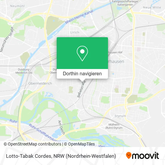 Lotto-Tabak Cordes Karte