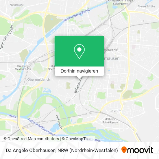 Da Angelo Oberhausen Karte