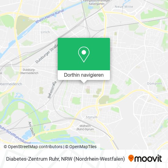 Diabetes-Zentrum Ruhr Karte