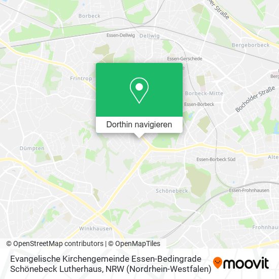 Evangelische Kirchengemeinde Essen-Bedingrade Schönebeck Lutherhaus Karte