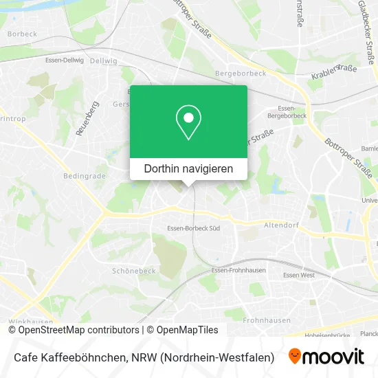 Cafe Kaffeeböhnchen Karte