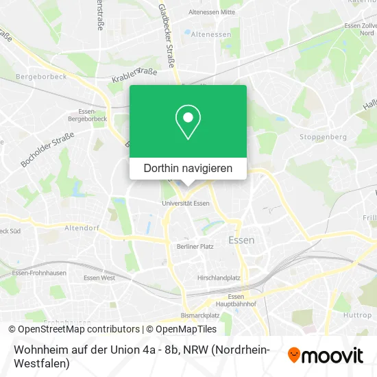 Wohnheim auf der Union 4a - 8b Karte