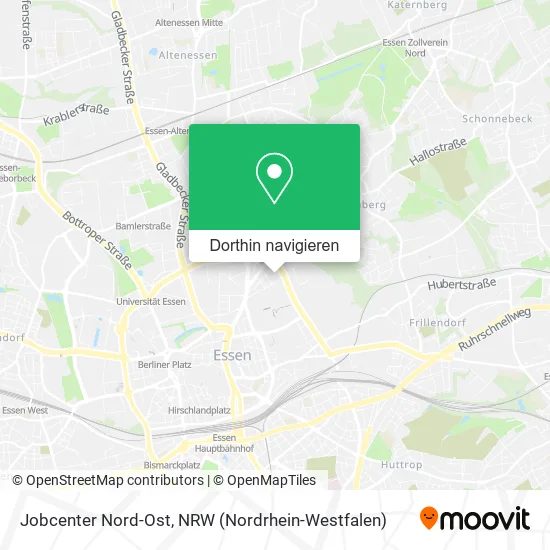 Jobcenter Nord-Ost Karte