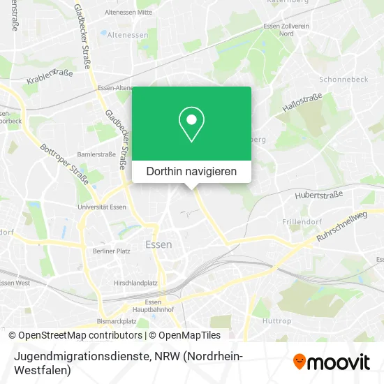 Jugendmigrationsdienste Karte