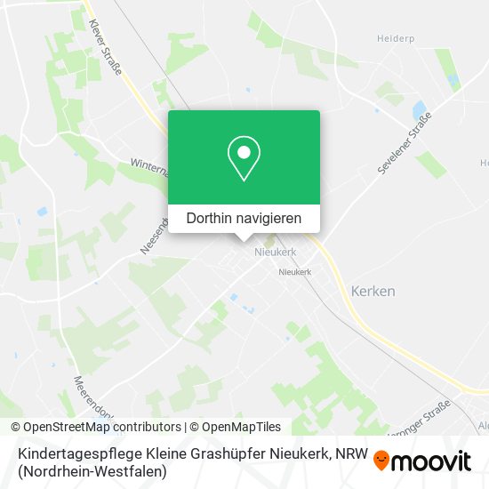 Kindertagespflege Kleine Grashüpfer Nieukerk Karte