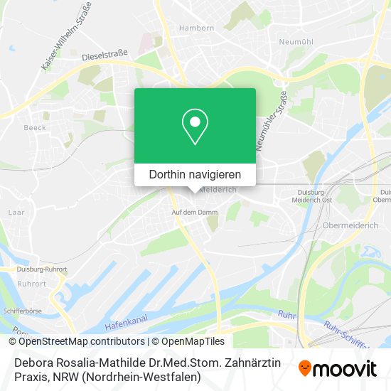 Debora Rosalia-Mathilde Dr.Med.Stom. Zahnärztin Praxis Karte