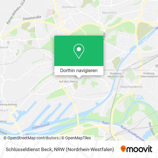 Schlüsseldienst Beck Karte