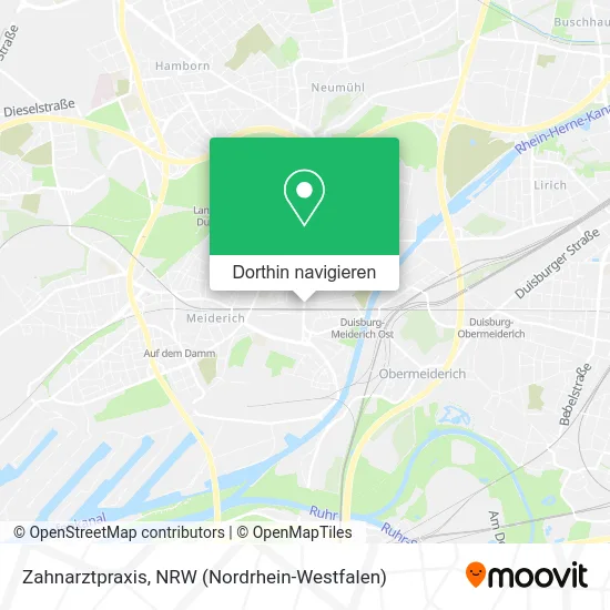 Zahnarztpraxis Karte