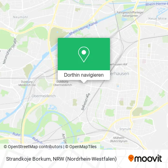 Strandkoje Borkum Karte