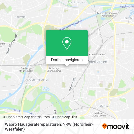 Wapro Hausgerätereparaturen Karte