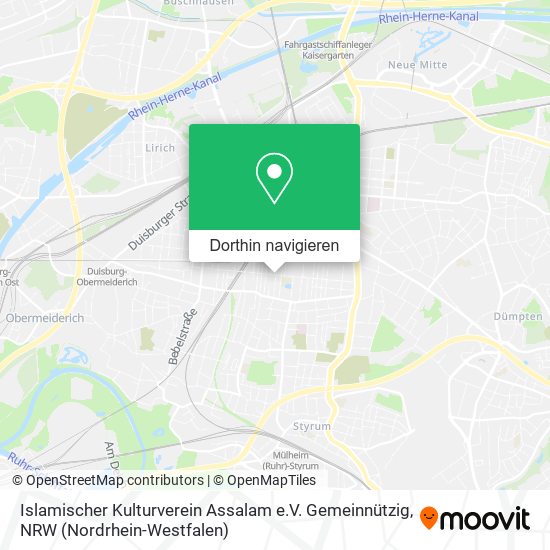 Islamischer Kulturverein Assalam e.V. Gemeinnützig Karte