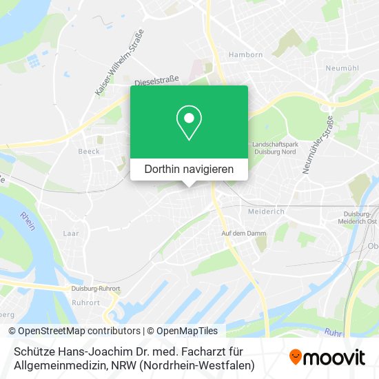 Schütze Hans-Joachim Dr. med. Facharzt für Allgemeinmedizin Karte
