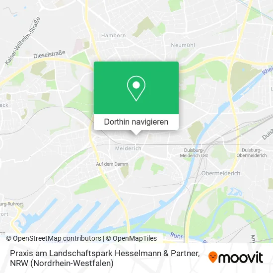 Praxis am Landschaftspark Hesselmann & Partner Karte