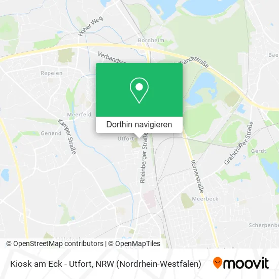 Kiosk am Eck - Utfort Karte