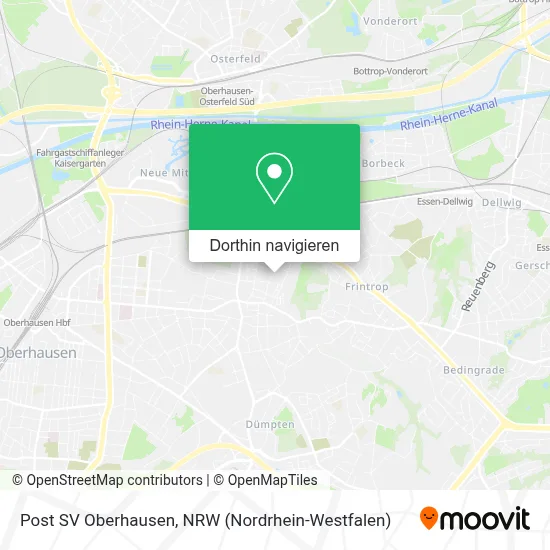 Post SV Oberhausen Karte