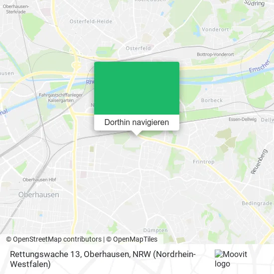 Rettungswache 13, Oberhausen Karte