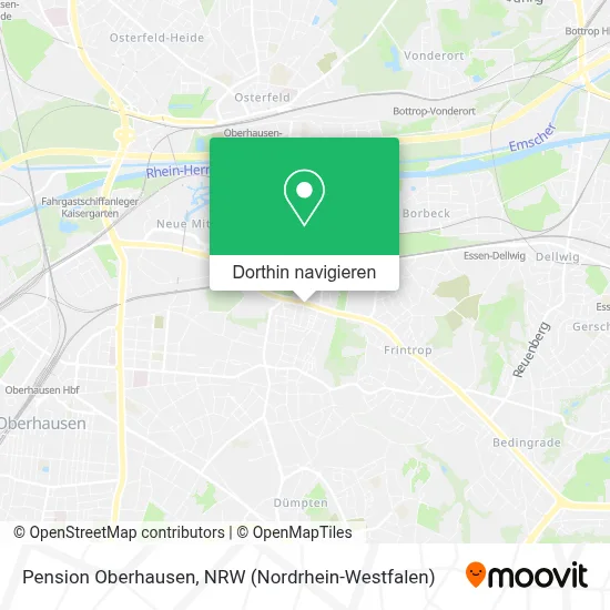 Pension Oberhausen Karte
