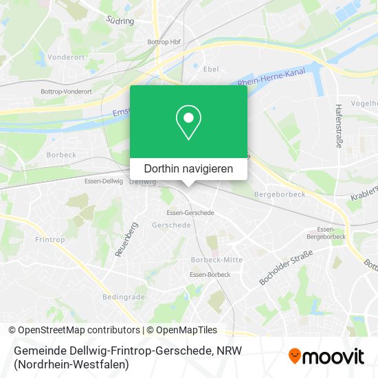 Gemeinde Dellwig-Frintrop-Gerschede Karte