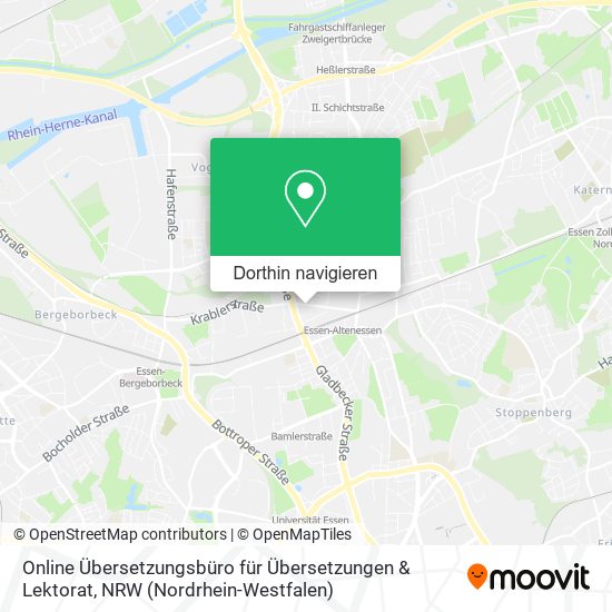 Online Übersetzungsbüro für Übersetzungen & Lektorat Karte