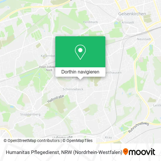 Humanitas Pflegedienst Karte