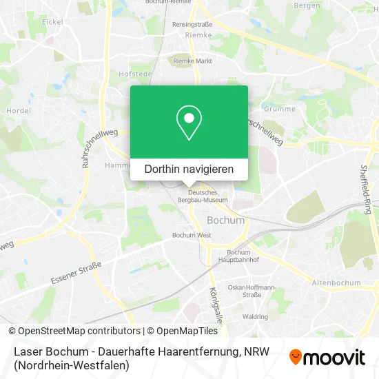 Laser Bochum - Dauerhafte Haarentfernung Karte