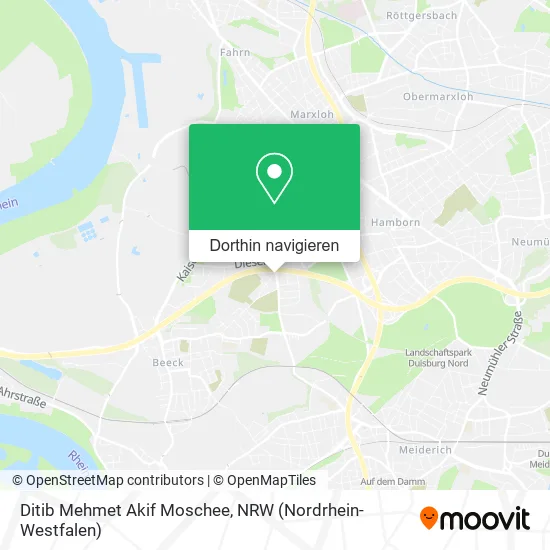 Ditib Mehmet Akif Moschee Karte