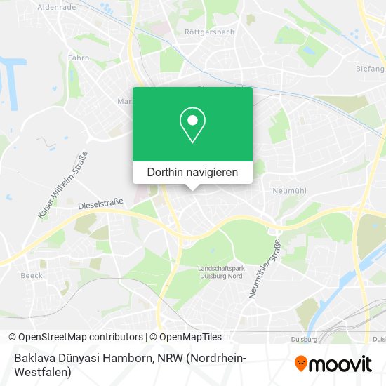 Baklava Dünyasi Hamborn Karte