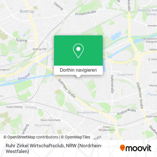 Ruhr Zirkel Wirtschaftsclub Karte