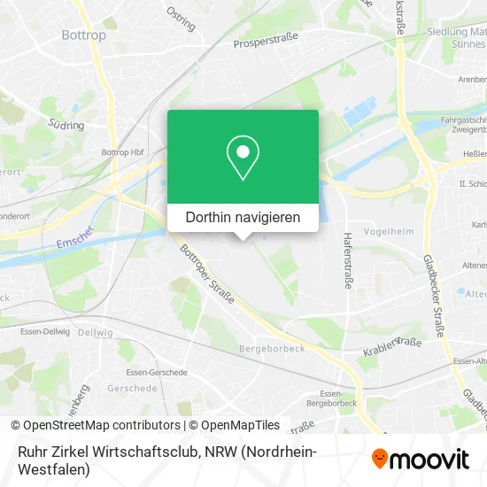 Ruhr Zirkel Wirtschaftsclub Karte