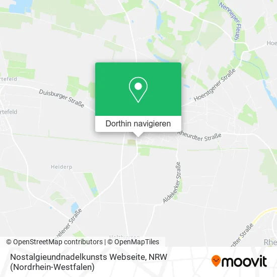 Nostalgieundnadelkunsts Webseite Karte