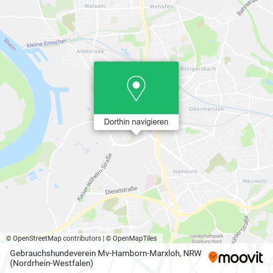 Gebrauchshundeverein Mv-Hamborn-Marxloh Karte