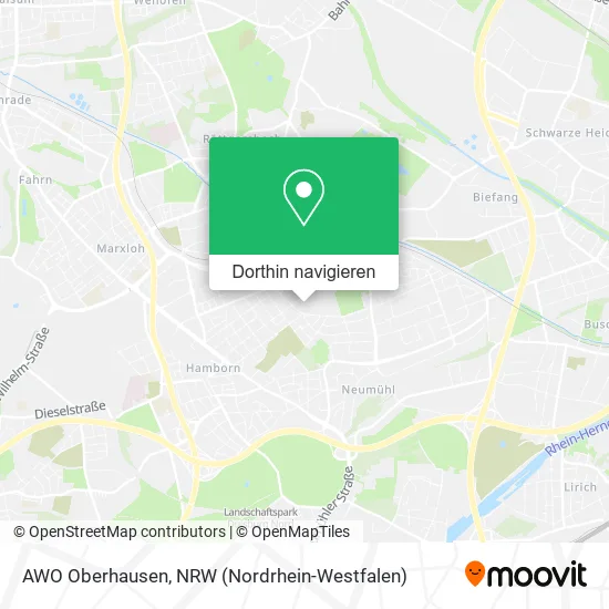 AWO Oberhausen Karte