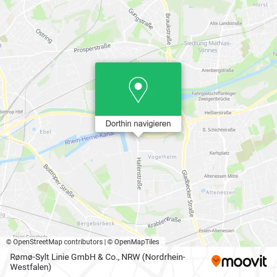 Rømø-Sylt Linie GmbH & Co. Karte