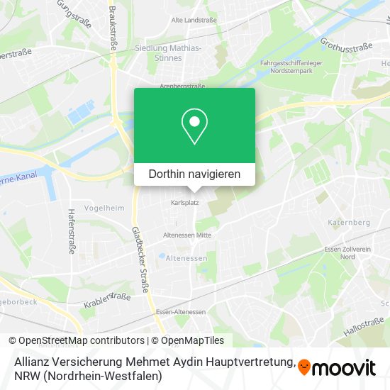 Allianz Versicherung Mehmet Aydin Hauptvertretung Karte