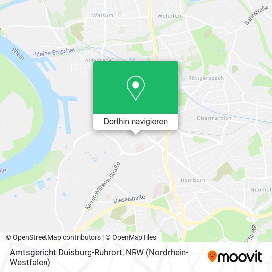 Amtsgericht Duisburg-Ruhrort Karte