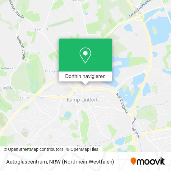 Autoglascentrum Karte