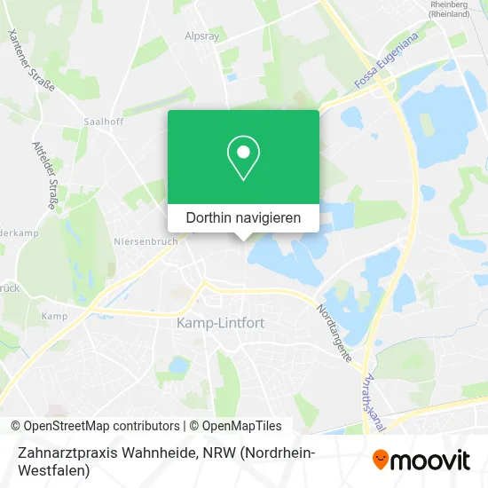 Zahnarztpraxis Wahnheide Karte