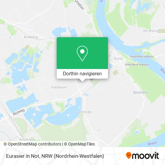 Eurasier in Not Karte