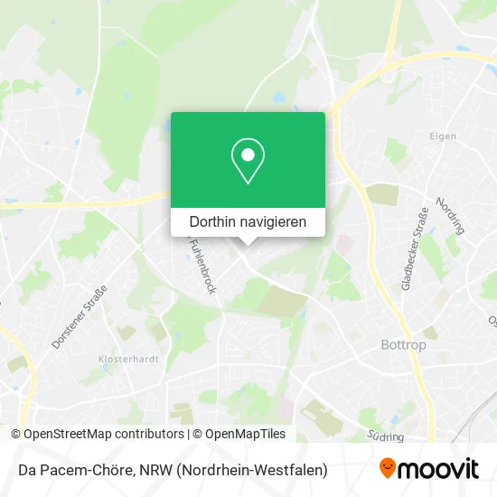 Da Pacem-Chöre Karte