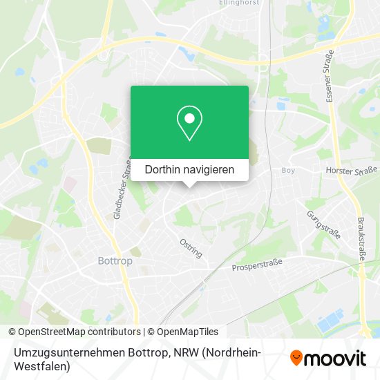 Umzugsunternehmen Bottrop Karte