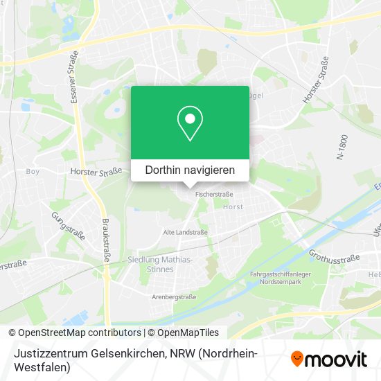 Justizzentrum Gelsenkirchen Karte