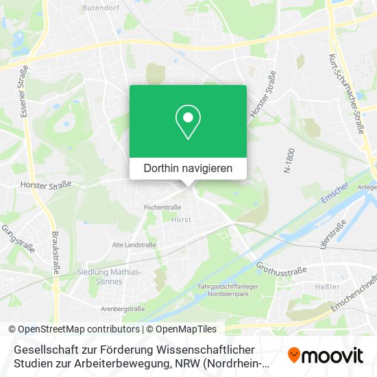 Gesellschaft zur Förderung Wissenschaftlicher Studien zur Arbeiterbewegung Karte