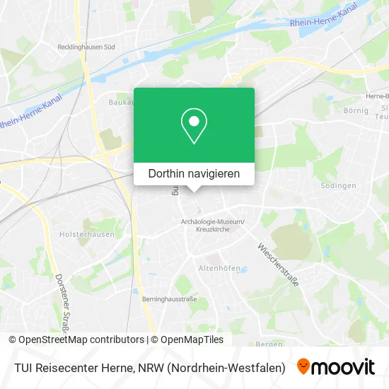 TUI Reisecenter Herne Karte