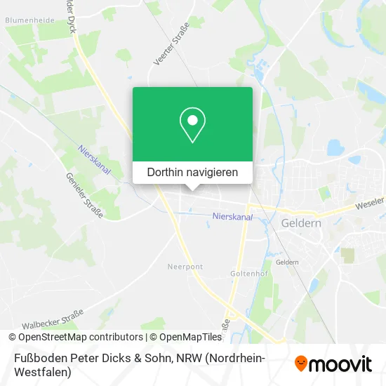 Fußboden Peter Dicks & Sohn Karte