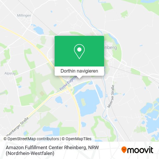 Amazon Fulfillment Center Rheinberg Karte
