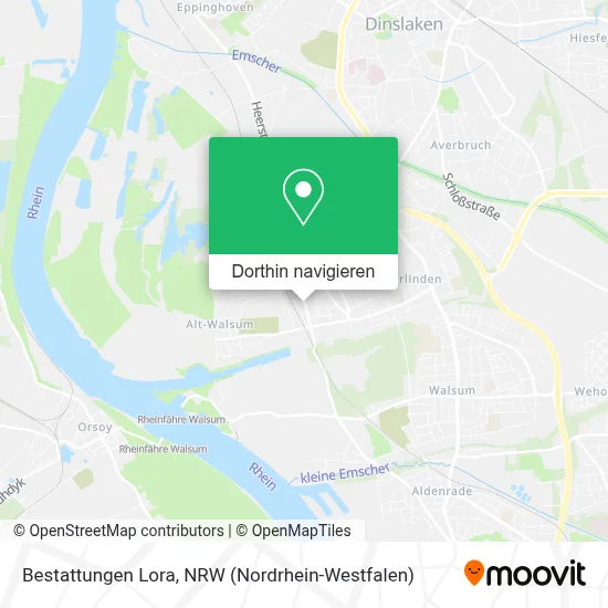 Bestattungen Lora Karte