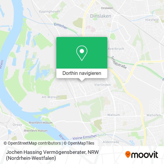 Jochen Hassing Vermögensberater Karte